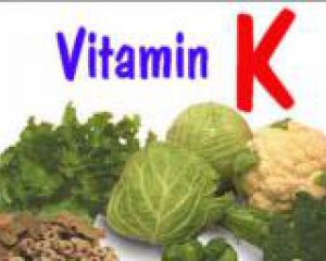 овощи которые содержат в себе витамин К
